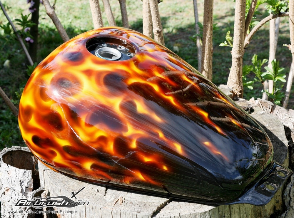 Airbrush Flammen Tank