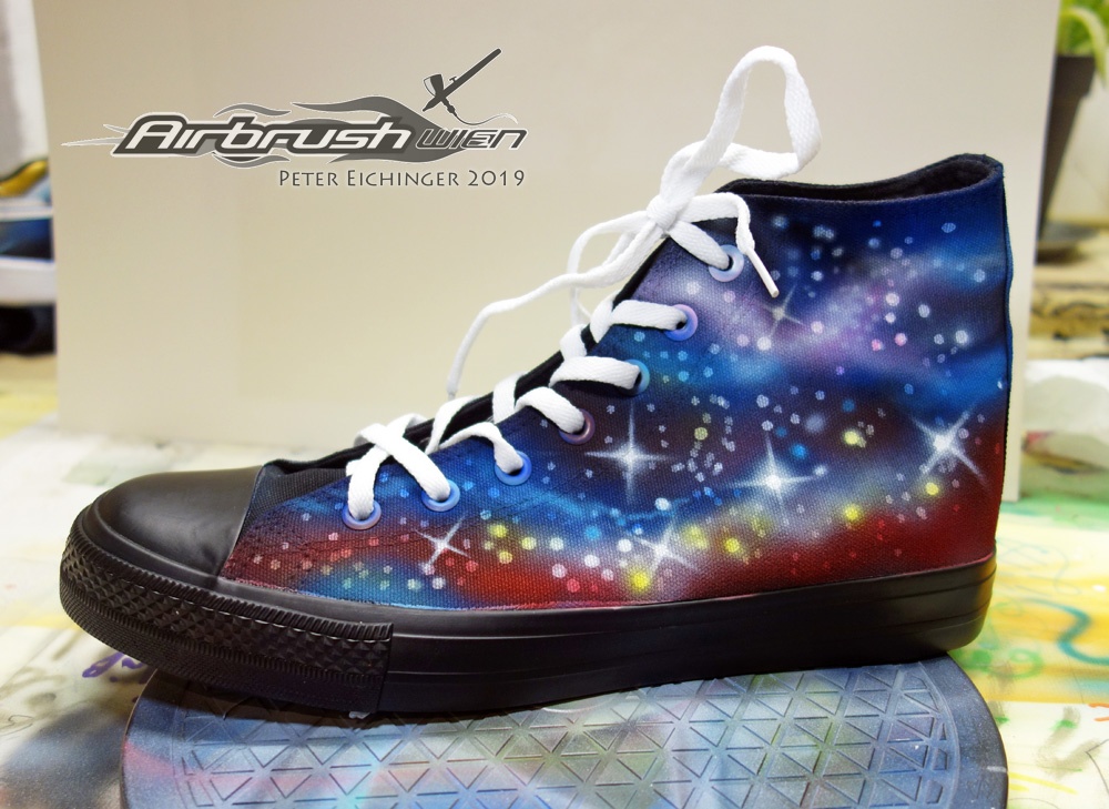 Airbrush Space Shoes